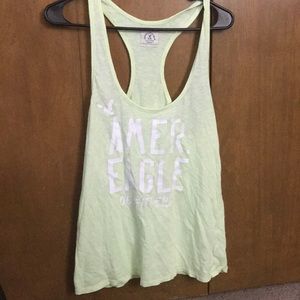 Bright yellow American Eagle racerback tank top!